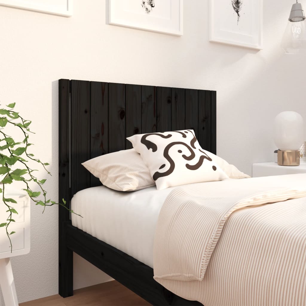 Bed Headboard 80.5X4X100 Cm Solid Wood Pine