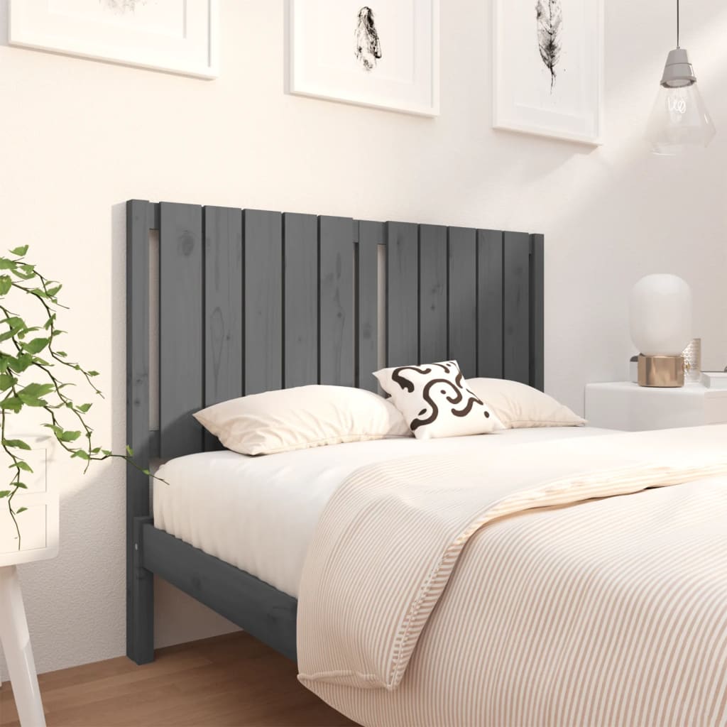 Bed Headboard 80.5X4X100 Cm Solid Wood Pine