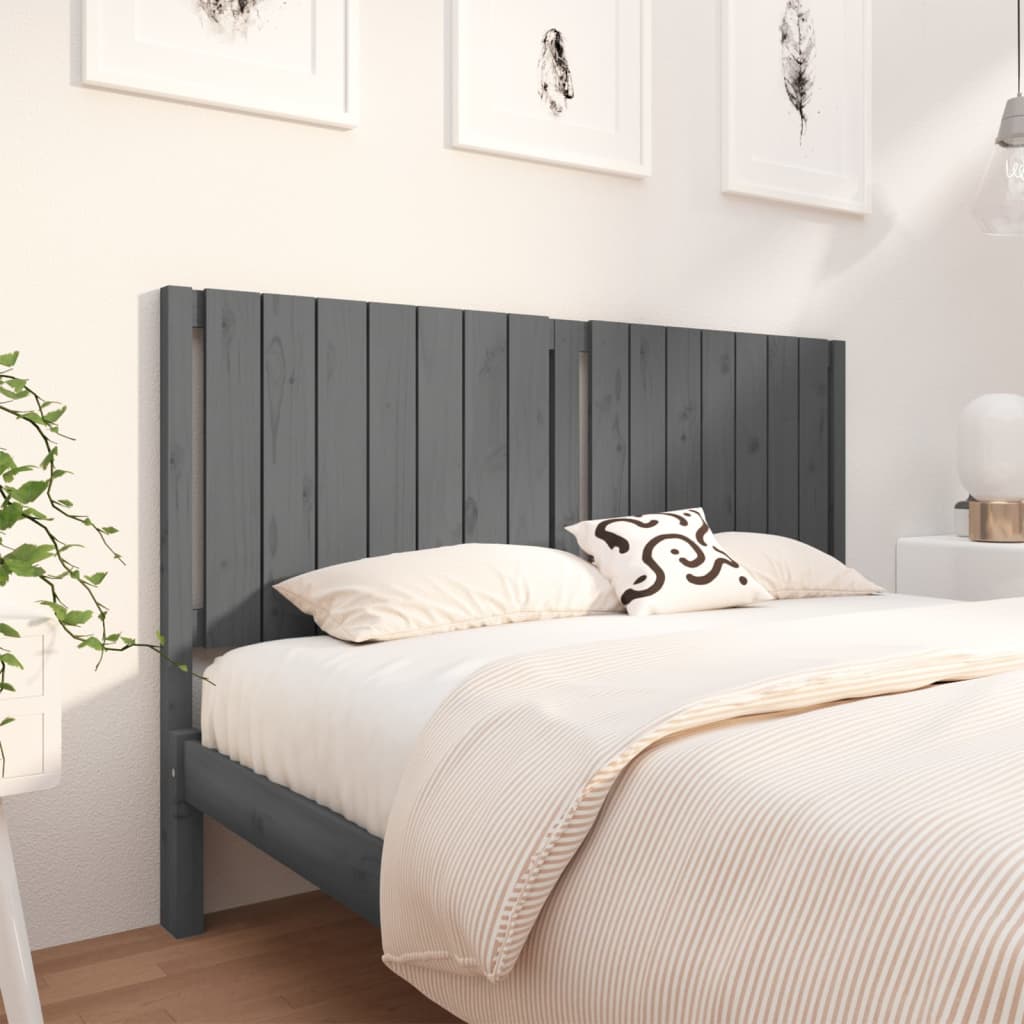 Bed Headboard 80.5X4X100 Cm Solid Wood Pine