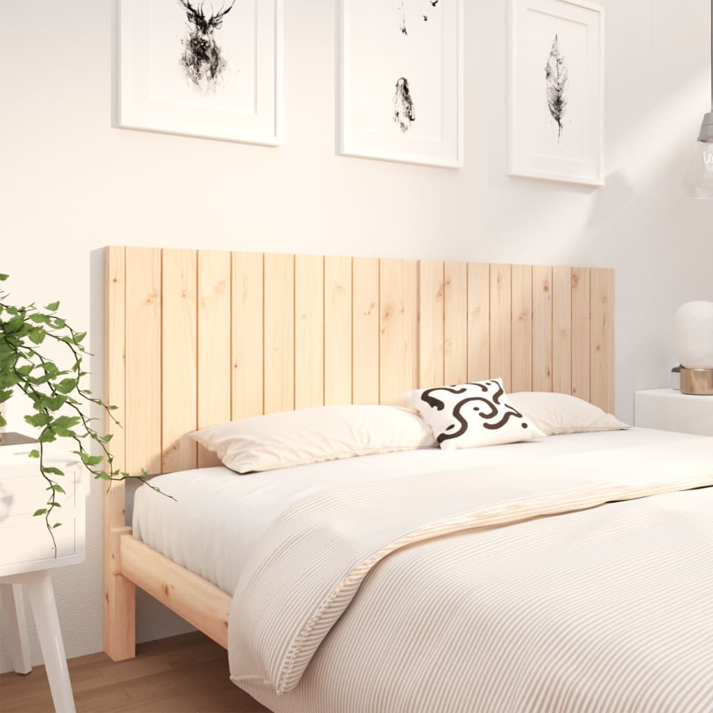 Bed Headboard 80.5X4X100 Cm Solid Wood Pine