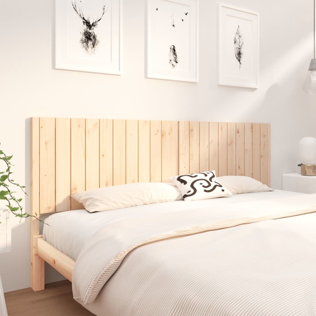 Bed Headboard 80.5X4X100 Cm Solid Wood Pine