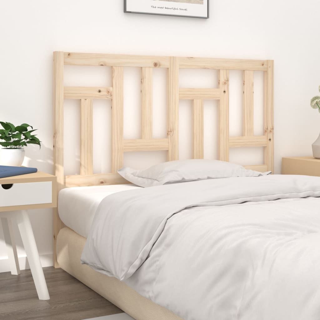 Bed Headboard 145.5X4X100 Cm Solid Wood Pine
