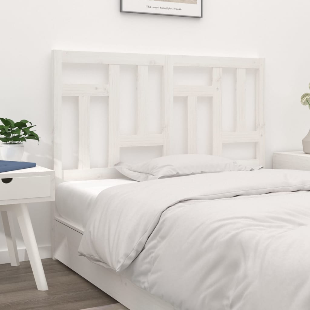Bed Headboard 145.5X4X100 Cm Solid Wood Pine