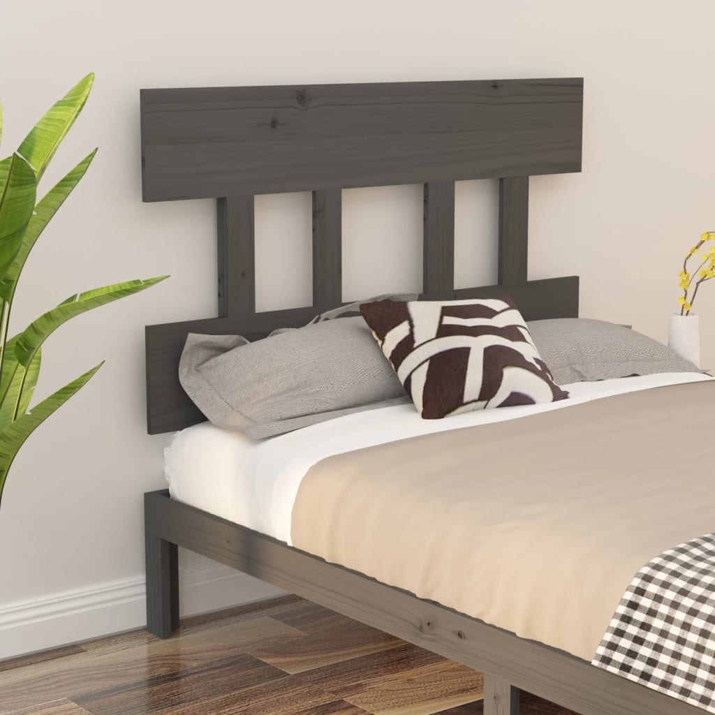 Bed Headboard 78.5X3X81 Cm Solid Wood Pine