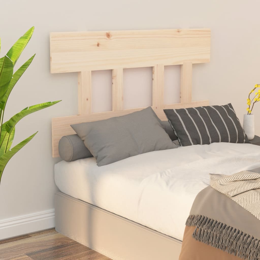 Bed Headboard 78.5X3X81 Cm Solid Wood Pine