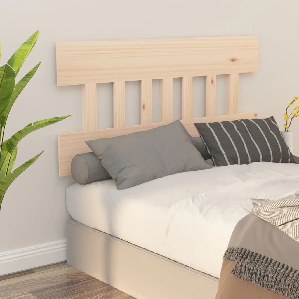 Bed Headboard 78.5X3X81 Cm Solid Wood Pine