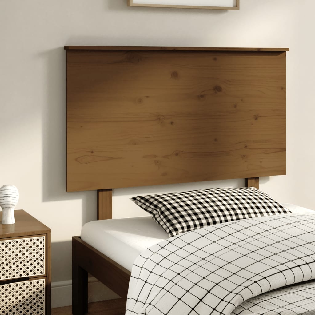 Bed Headboard 79X6X82.5 Cm Solid Wood Pine