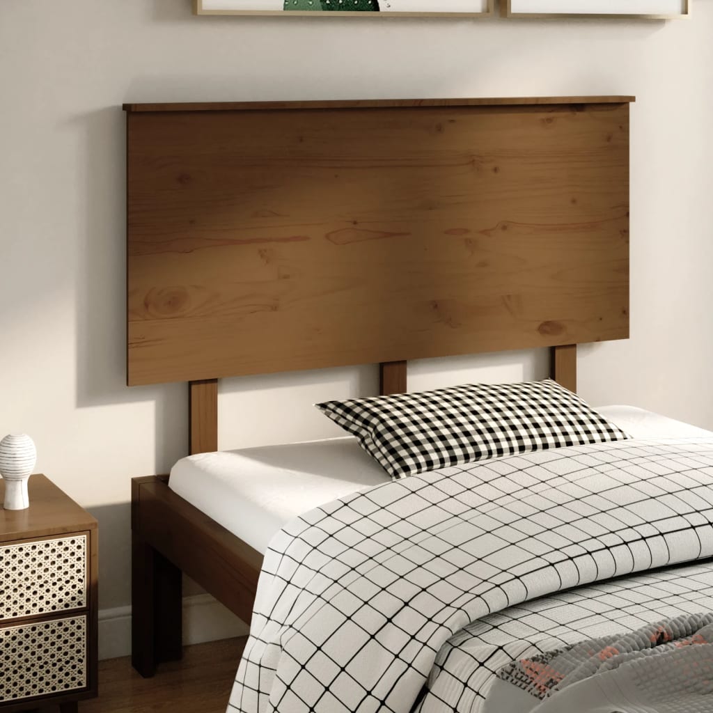 Bed Headboard 79X6X82.5 Cm Solid Wood Pine