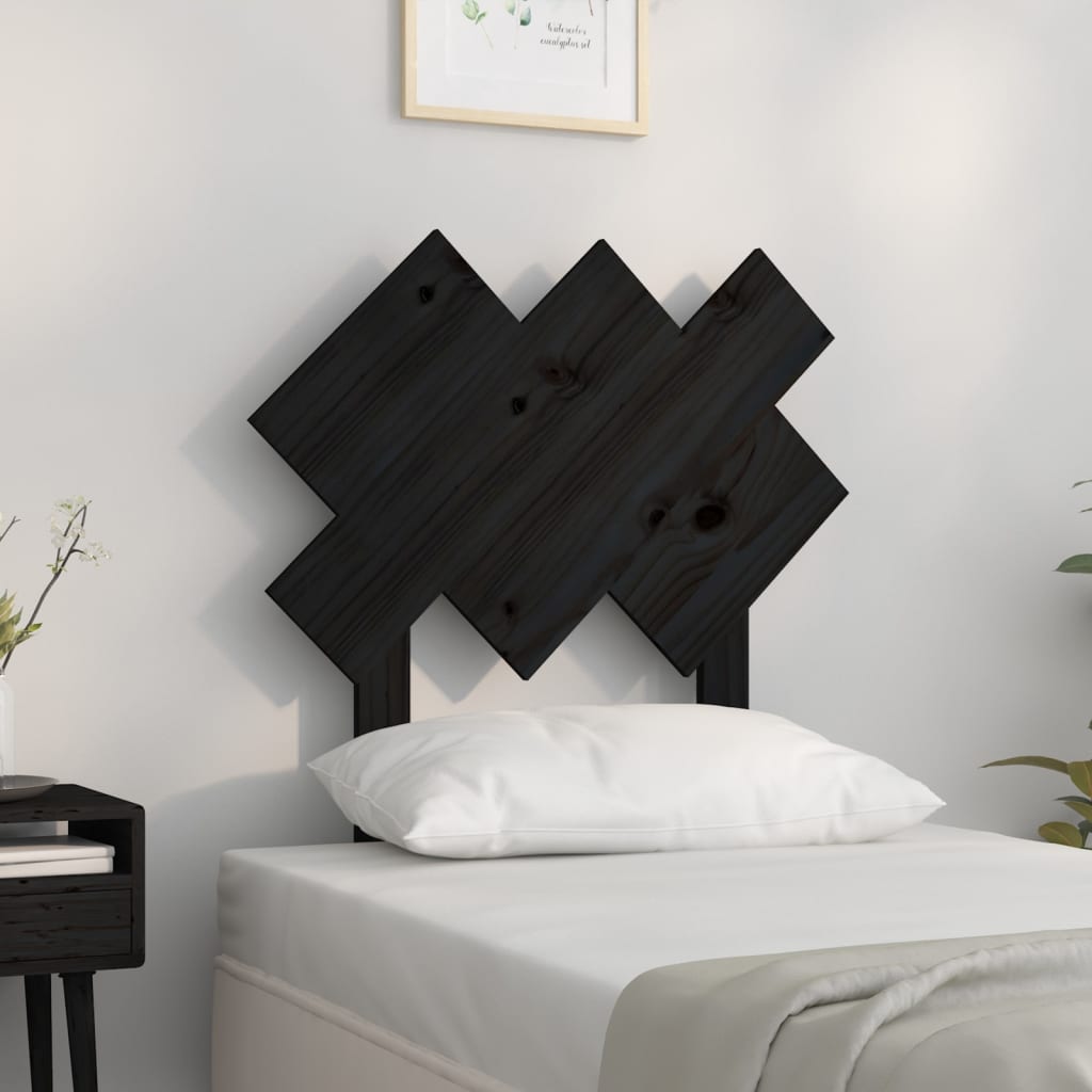 Bed Headboard 196X3X80.5 Cm Solid Wood Pine