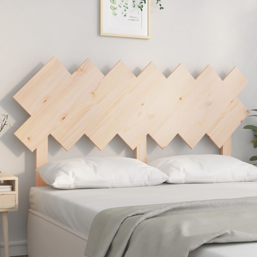Bed Headboard 196X3X80.5 Cm Solid Wood Pine