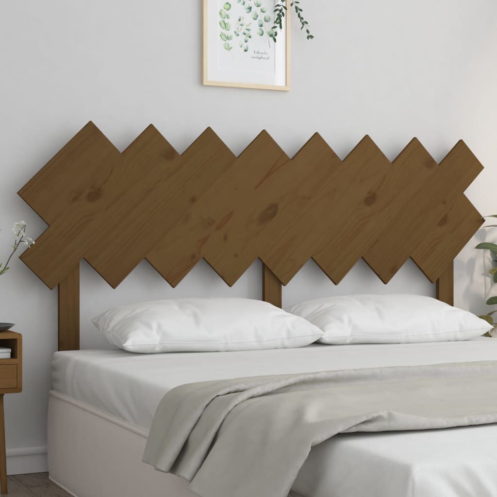 Bed Headboard 196X3X80.5 Cm Solid Wood Pine