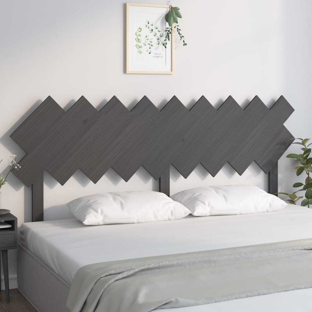 Bed Headboard 196X3X80.5 Cm Solid Wood Pine