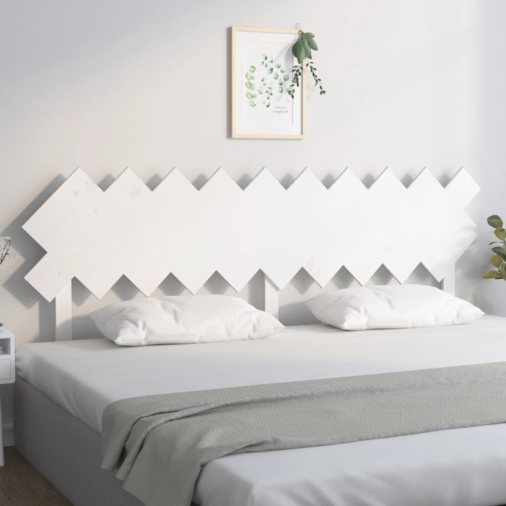 Bed Headboard 196X3X80.5 Cm Solid Wood Pine