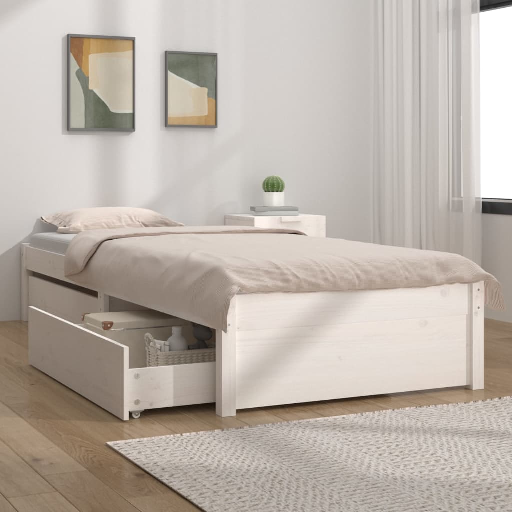 Bed Frame Without Mattress With Drawers Small Single