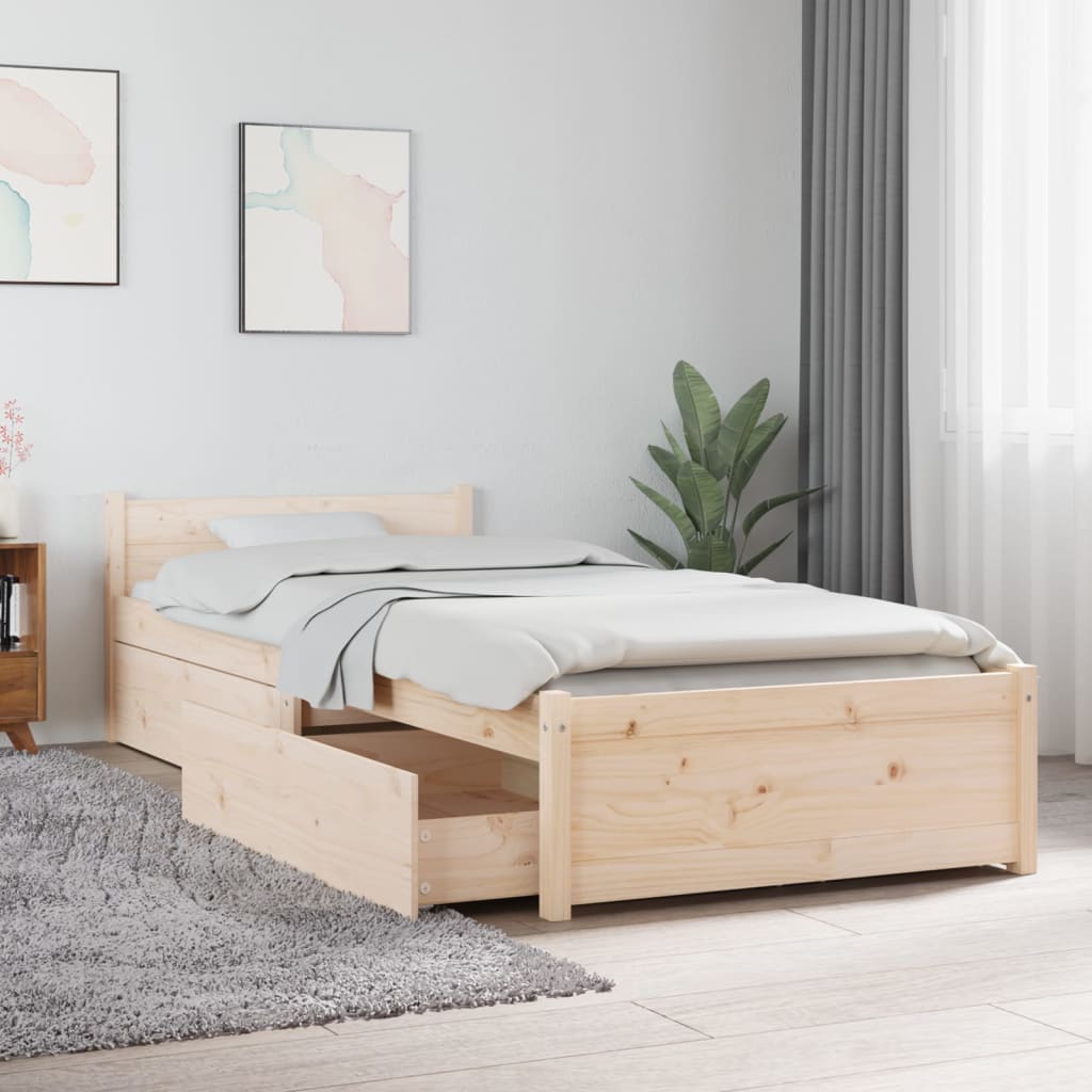 3103488 Bed Frame Without Mattress With Drawers (815034+814989)