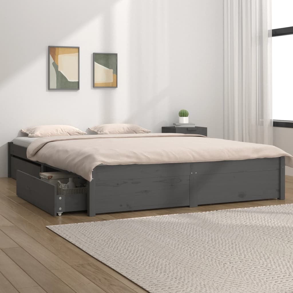 3103507 Bed Frame Without Mattress With Drawers (814933+814998)