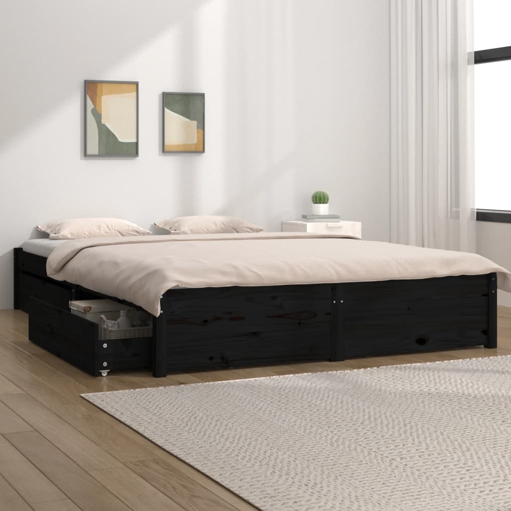 3103507 Bed Frame Without Mattress With Drawers (814933+814998)