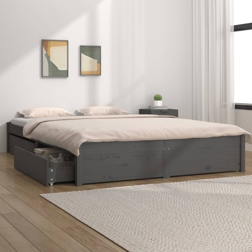 3103507 Bed Frame Without Mattress With Drawers (814933+814998)