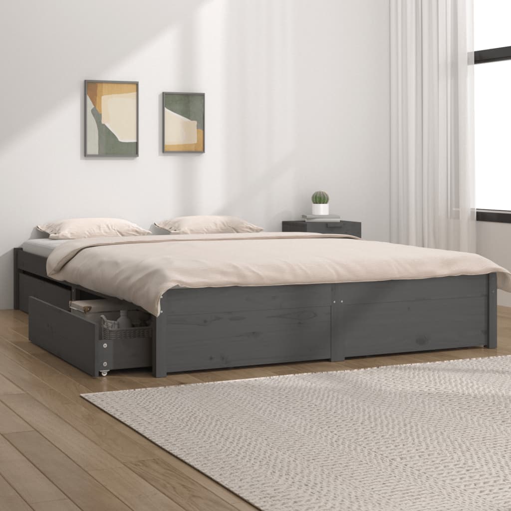 3103507 Bed Frame Without Mattress With Drawers (814933+814998)