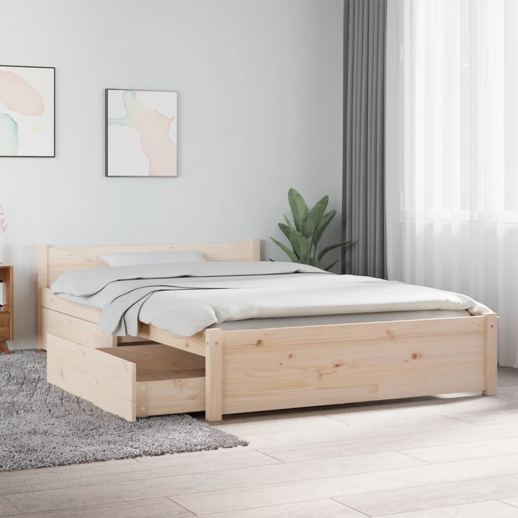 Bed Frame Without Mattress With Drawers
