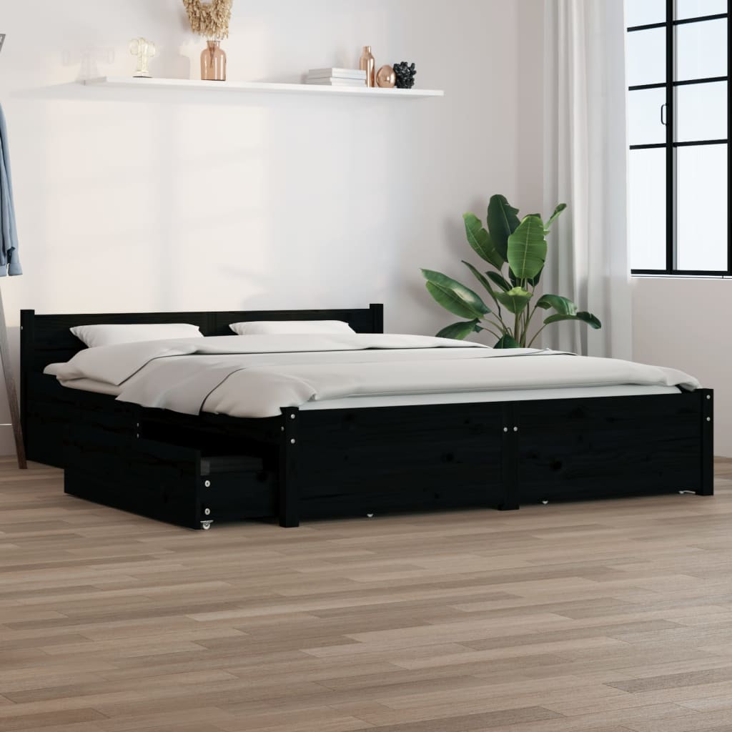 Bed Frame Without Mattress With Drawers