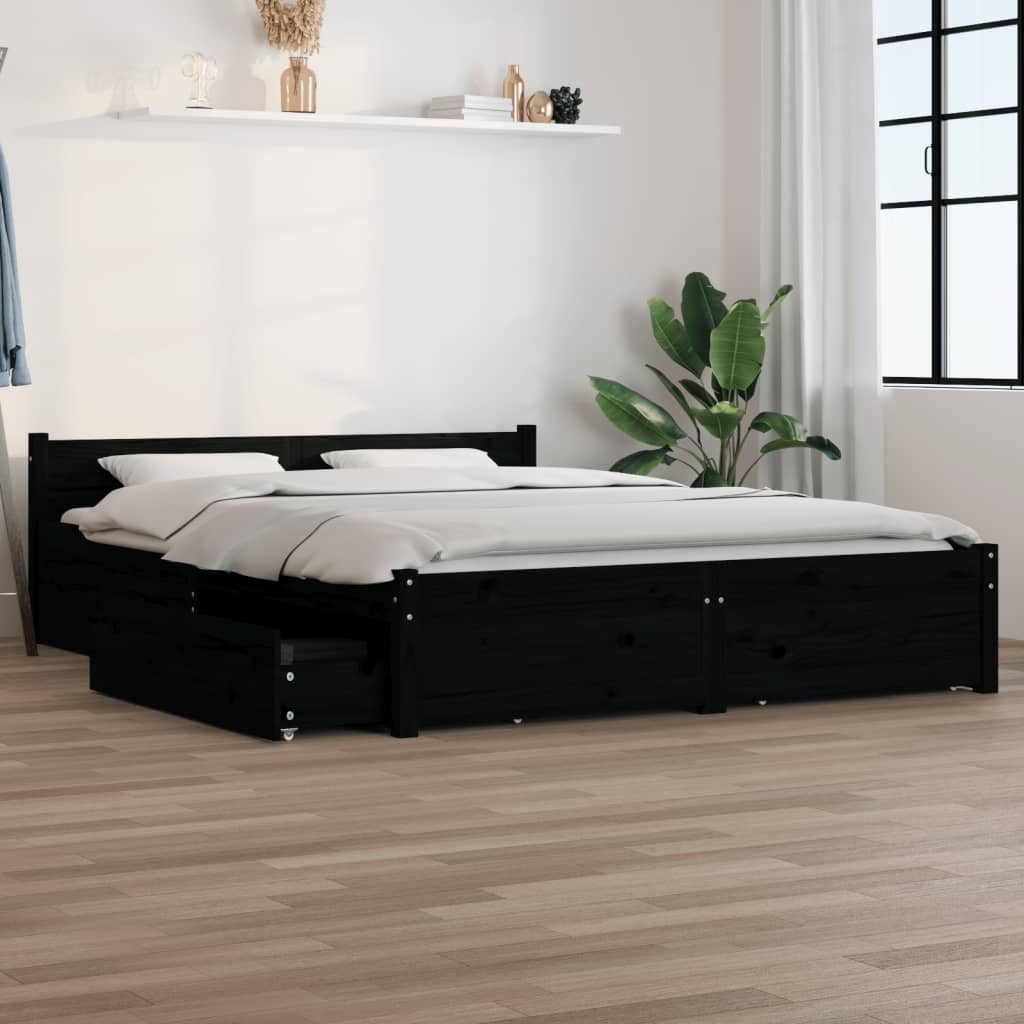Bed Frame Without Mattress With Drawers