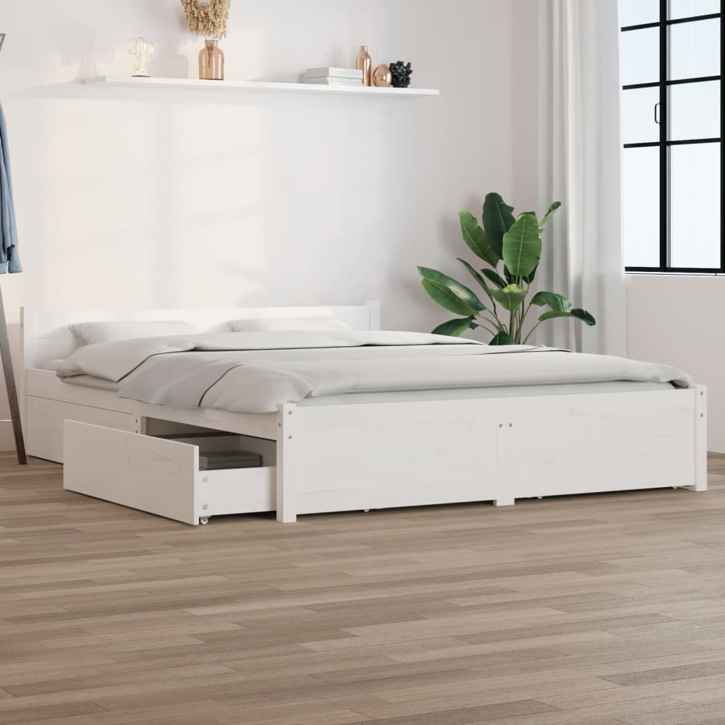 Bed Frame Without Mattress With Drawers