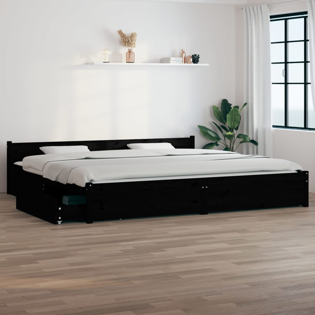 Bed Frame Without Mattress With Drawers