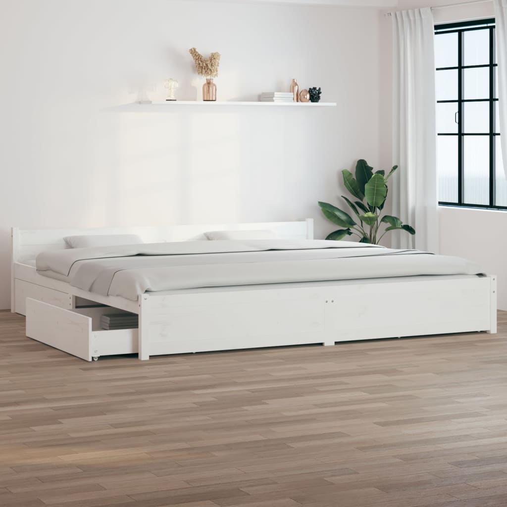Bed Frame Without Mattress With Drawers