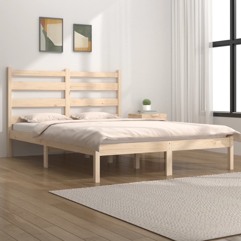 3103633 Bed Frame Without Mattress Solid Wood (810002+818400)