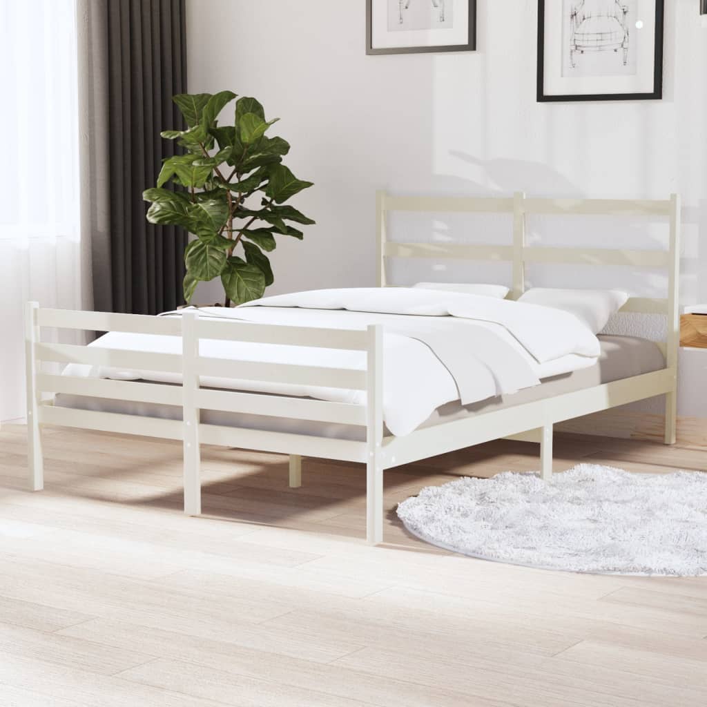 Bed Frame Without Mattress Solid Wood Pine