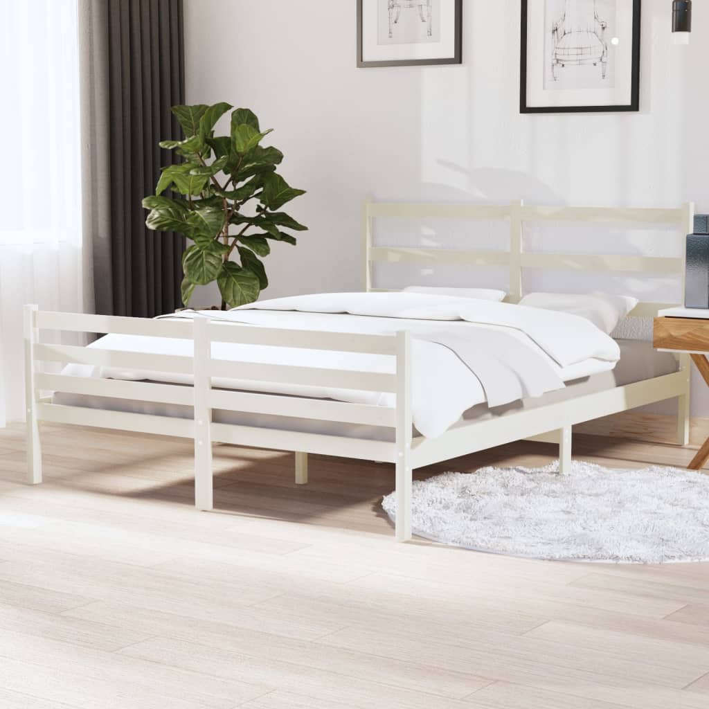Bed Frame Without Mattress Solid Wood Pine