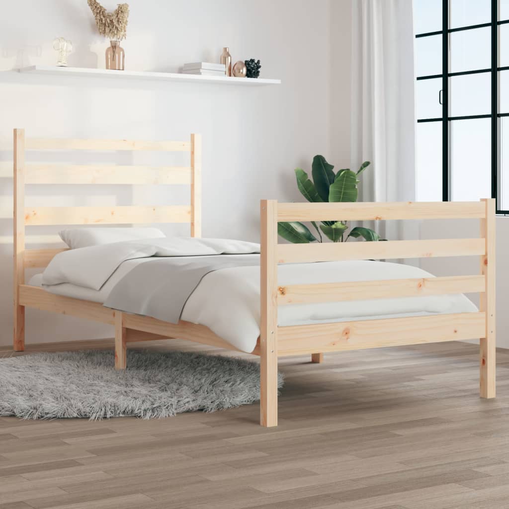 Bed Frame Without Mattress Solid Wood Pine