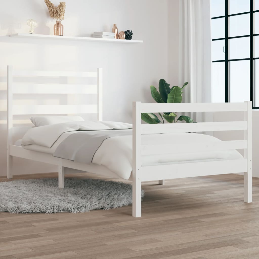 Bed Frame Without Mattress Solid Wood Pine