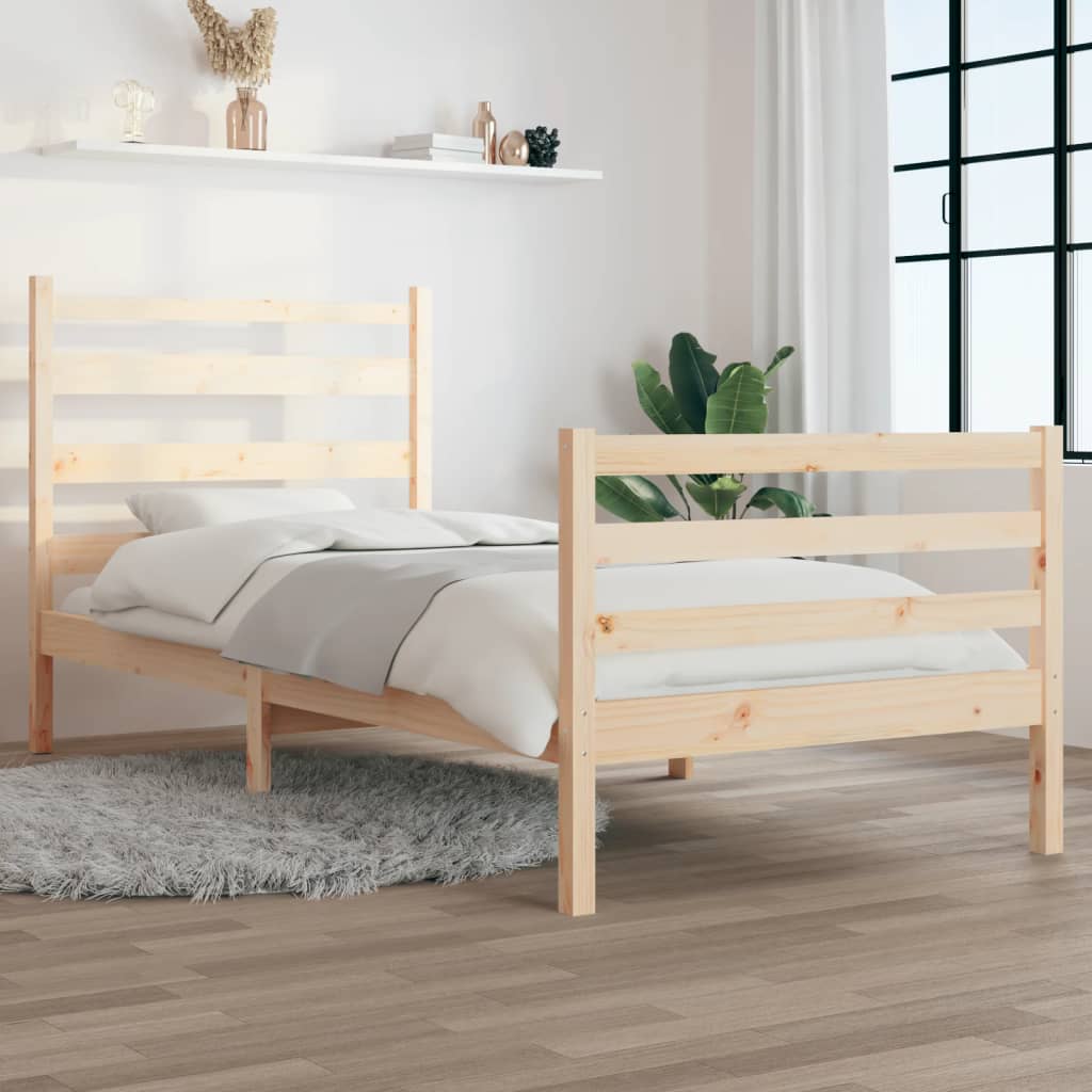 Bed Frame Without Mattress Solid Wood Pine
