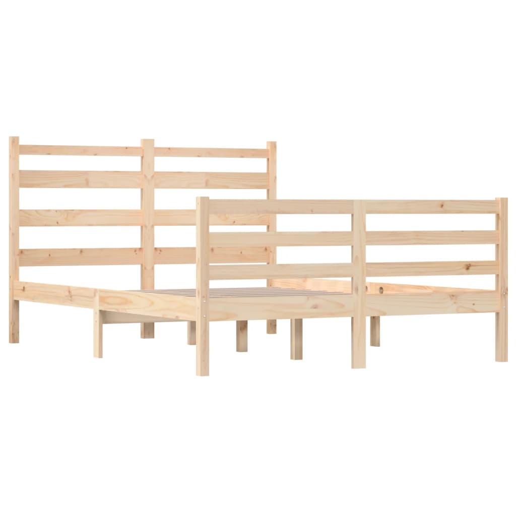 Bed Frame Without Mattress Solid Wood Pine