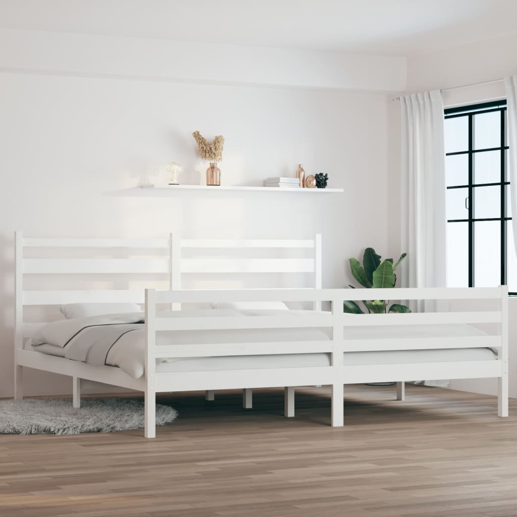 Bed Frame Without Mattress Solid Wood Pine