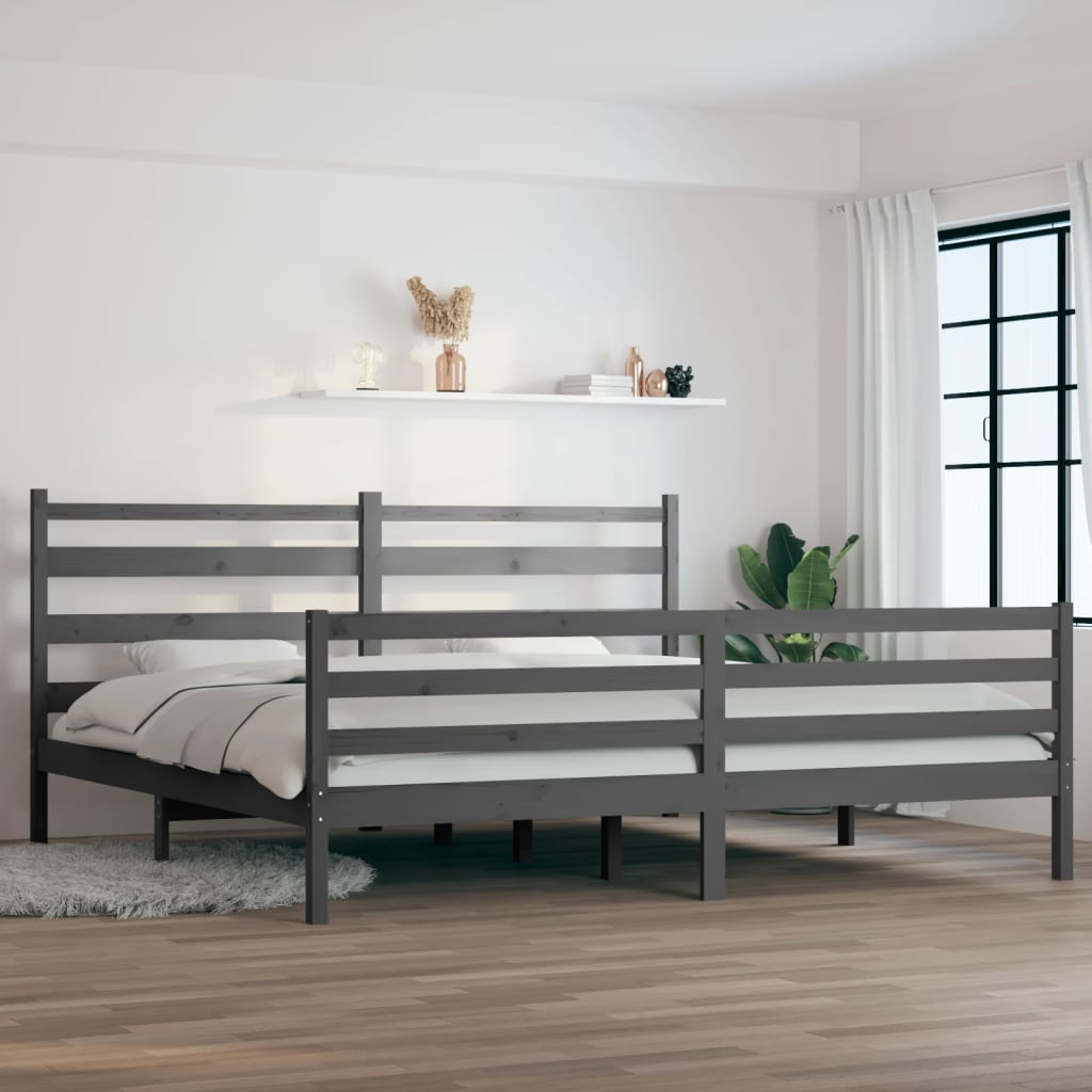 Bed Frame Without Mattress Solid Wood Pine