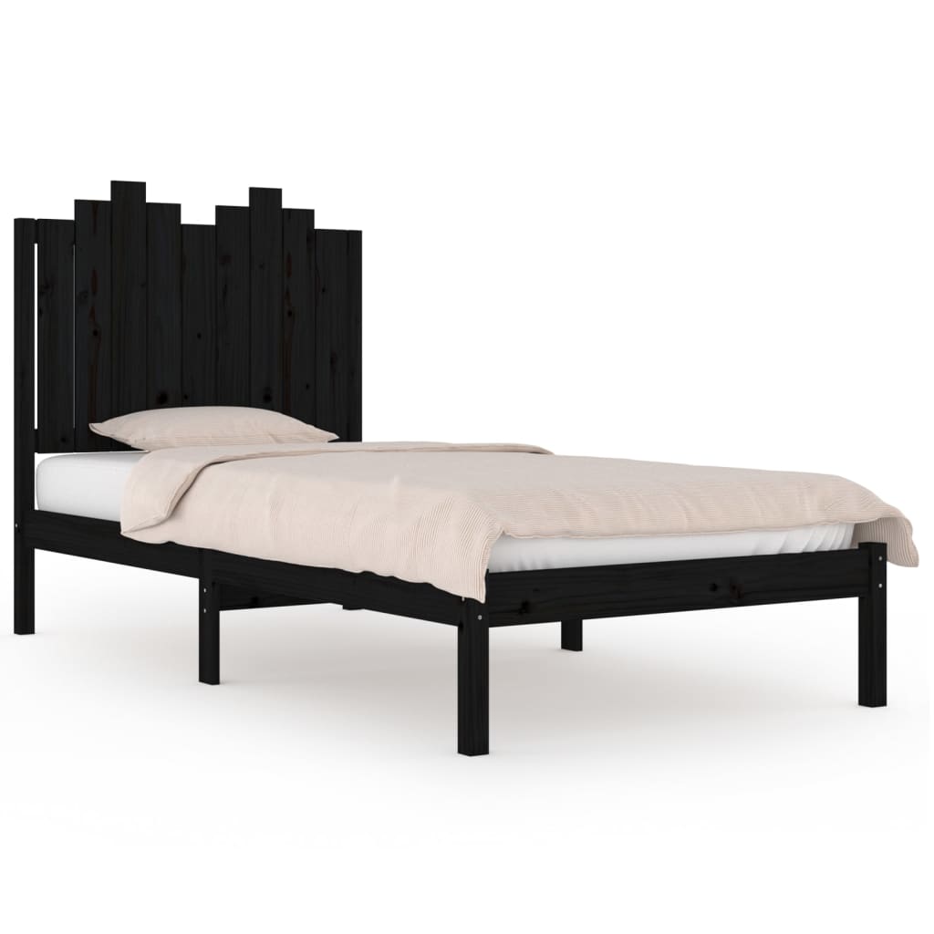 3103772  Bed Frame Without Mattress Solid Wood (810011+818459)
