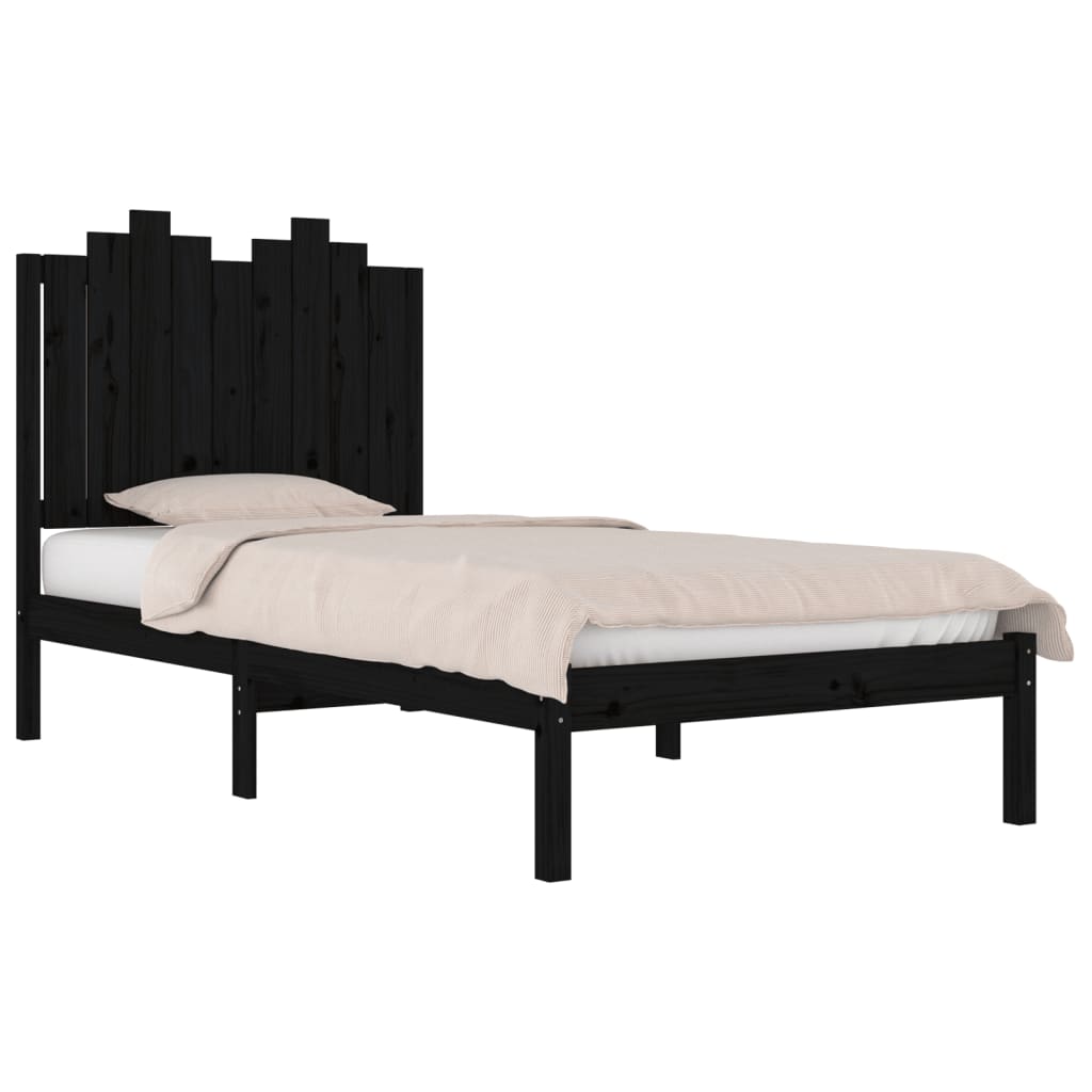 3103772  Bed Frame Without Mattress Solid Wood (810011+818459)