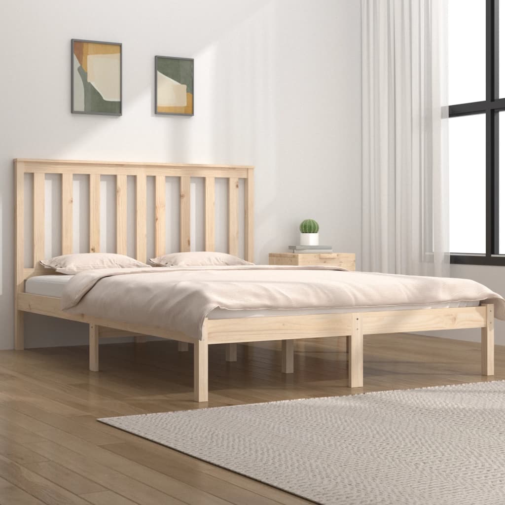Bed Frame Without Mattress Solid Wood Single