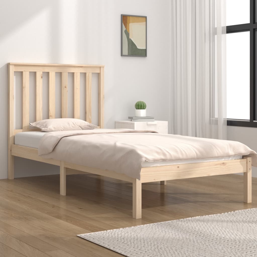 Bed Frame Without Mattress Solid Wood Single