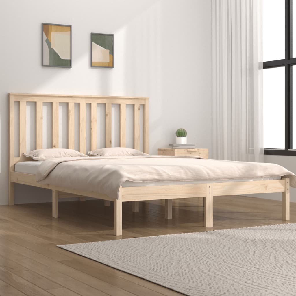 Bed Frame Without Mattress Solid Wood Single
