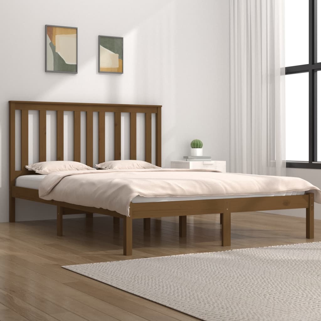 Bed Frame Without Mattress Solid Wood Single