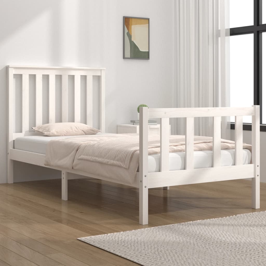 Bed Frame Without Mattress Solid Wood Pine
