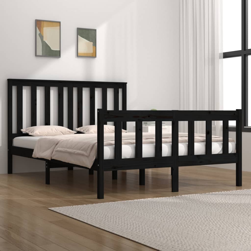 Bed Frame Without Mattress Solid Wood Pine