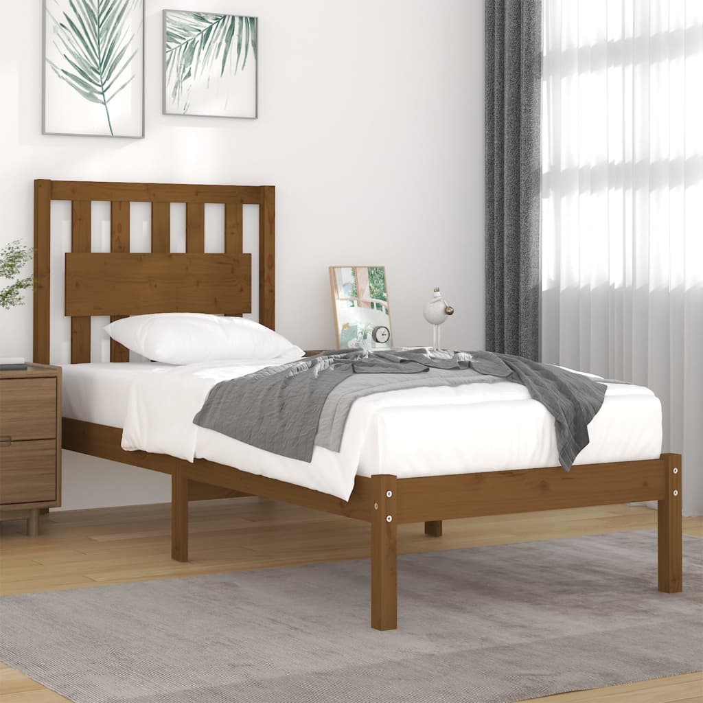 Bed Frame Without Mattress Solid Wood Small Single