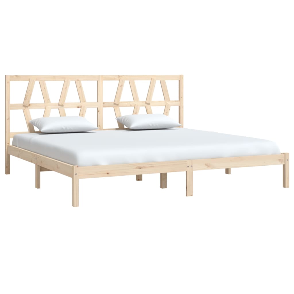 3104018 Bed Frame Without Mattress Solid Wood (810037+818640)