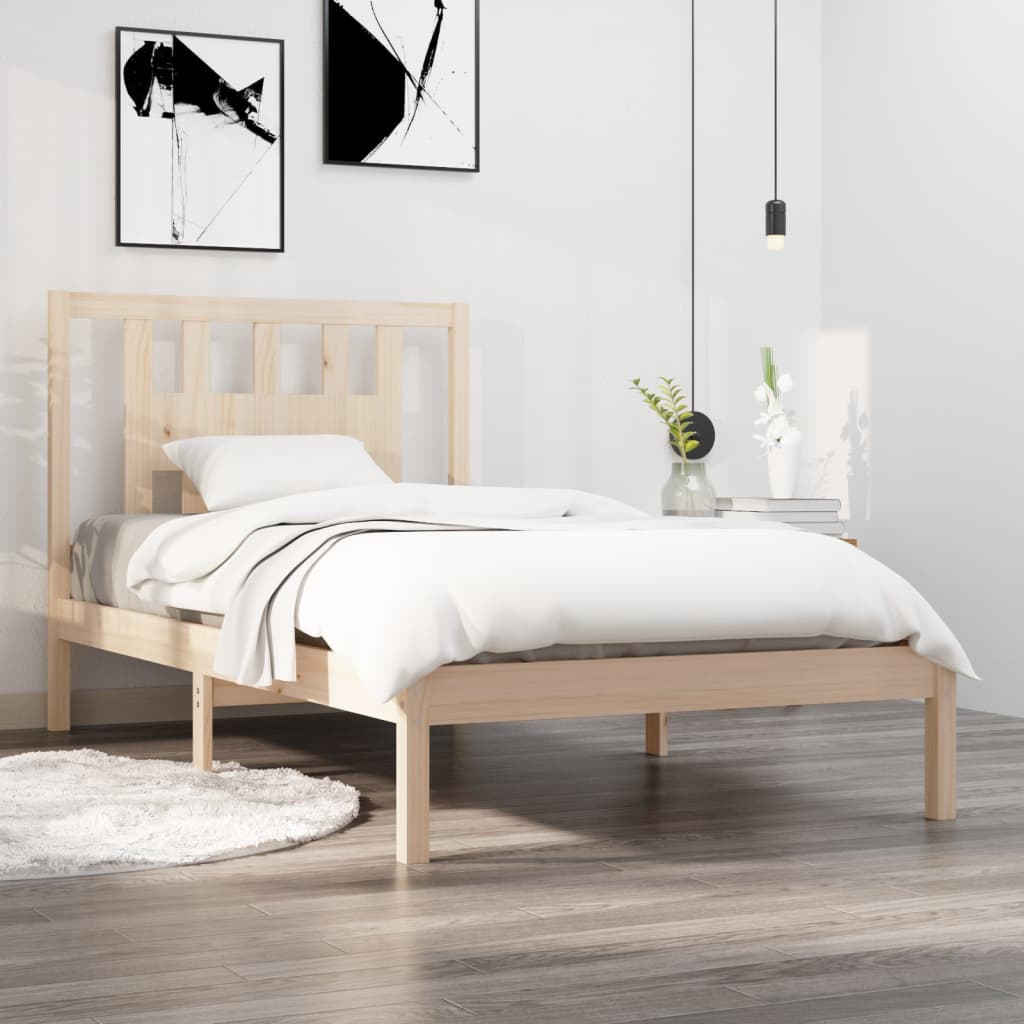 3104083 Bed Frame Without Mattress Solid Wood (810037+818690)