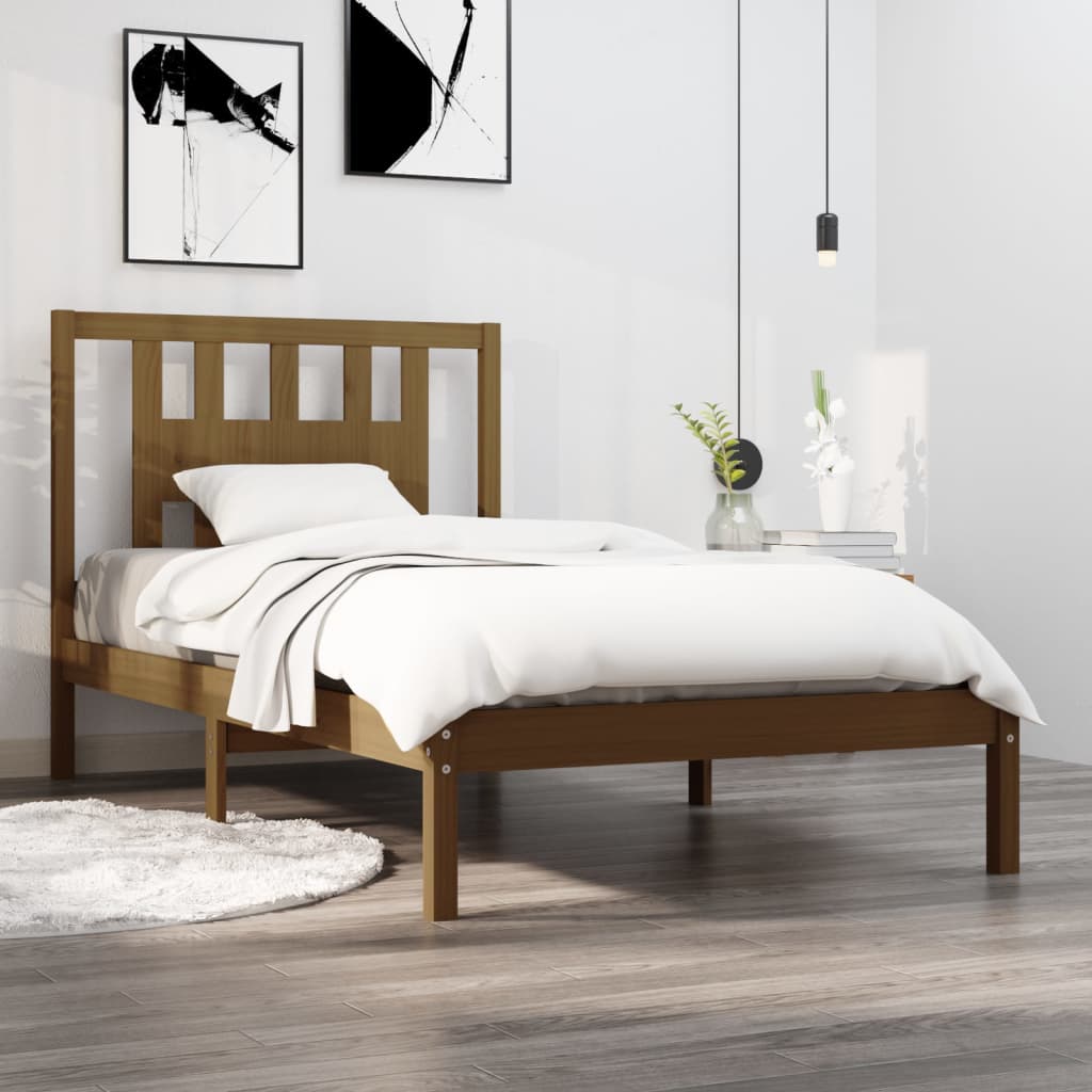 3104083 Bed Frame Without Mattress Solid Wood (810037+818690)